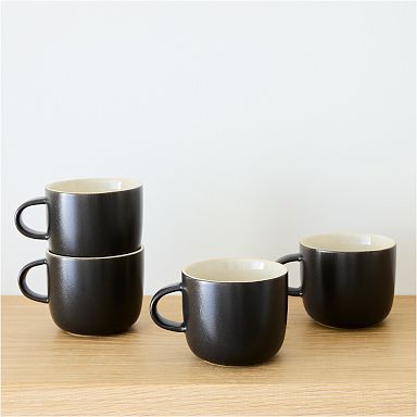 West Elm Orange Gold Waffle Pattern Coffee Cup Mug Tea Modern Design New  FLAW