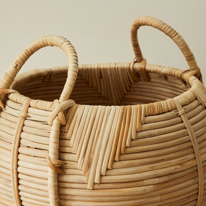 rattan woven basket rattan basket with handles large rattan basket