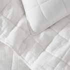 Dreamy Gauze Cotton Stitch Quilt & Shams 