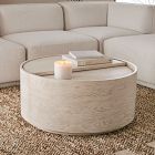 Volume Round Storage Drum Coffee Table | Modern Living Room Furniture ...