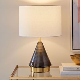 Metalized Glass USB Table Lamp | Modern Light Fixtures | West Elm