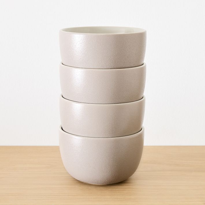 Kaloh Stoneware Cereal Bowl Sets (Charleston Grey)