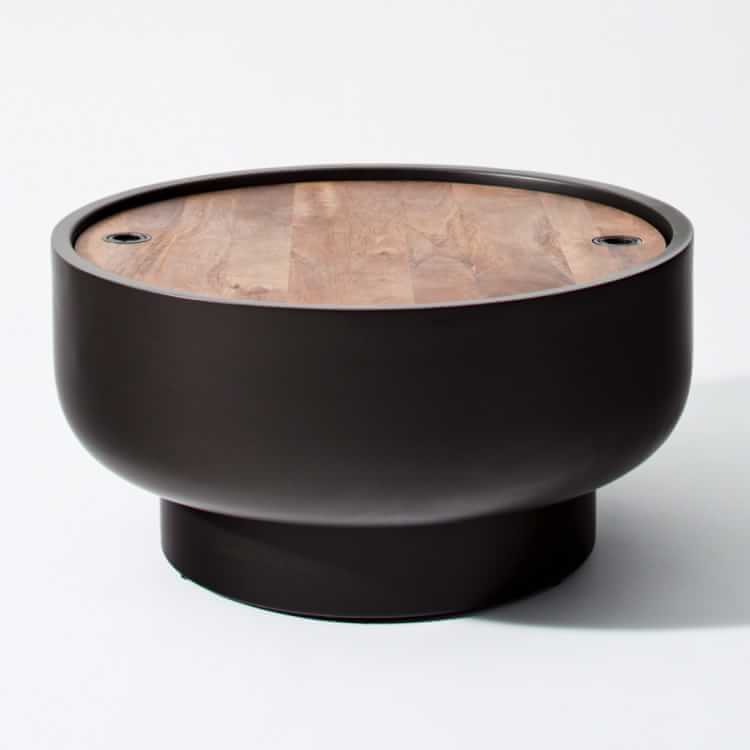 Drum Storage Coffee Table Modern Living Room Furniture West Elm