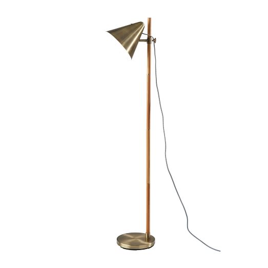 Adjustable Cone Shade Floor Lamp Modern Living Room Furniture West Elm