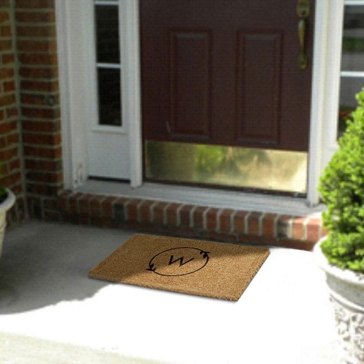 Courtyard Monogrammed Coco Door Mat