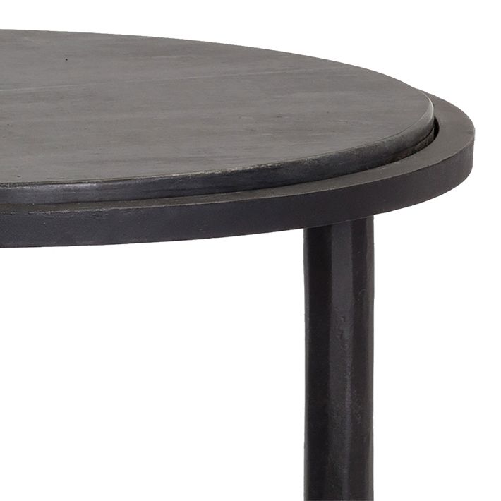 Marble & Wrought Iron Nesting Side Tables (15") | West Elm