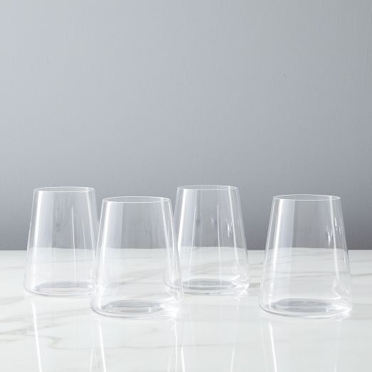 Fritz Crystal Stemless Wine Glass Set of 2 by World Market
