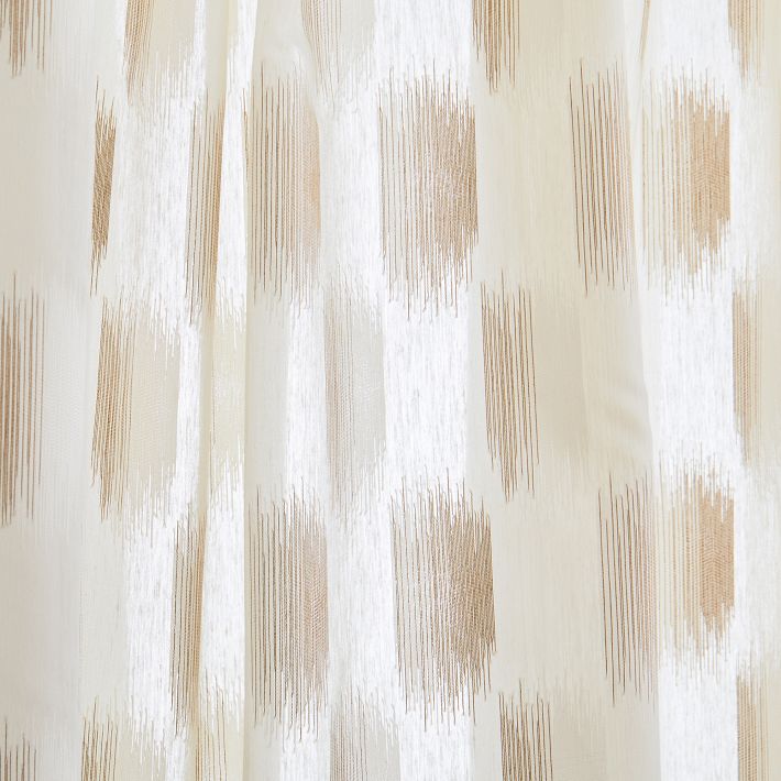 Sheer Shaded Dot Jacquard Curtain