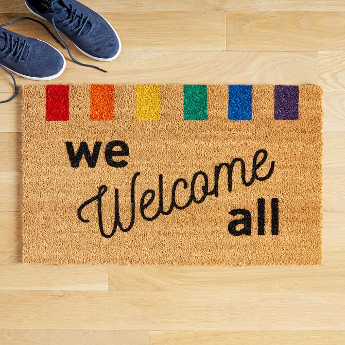 Nickel Designs Hand-Painted Mini Doormat - Welcome