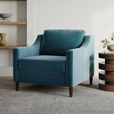 West elm 2024 teal chair