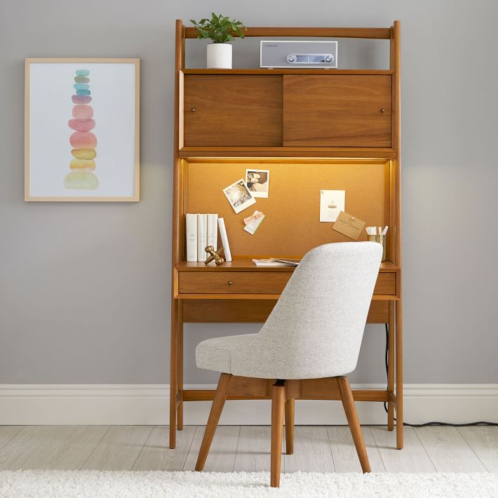 West elm mid on sale century desk acorn