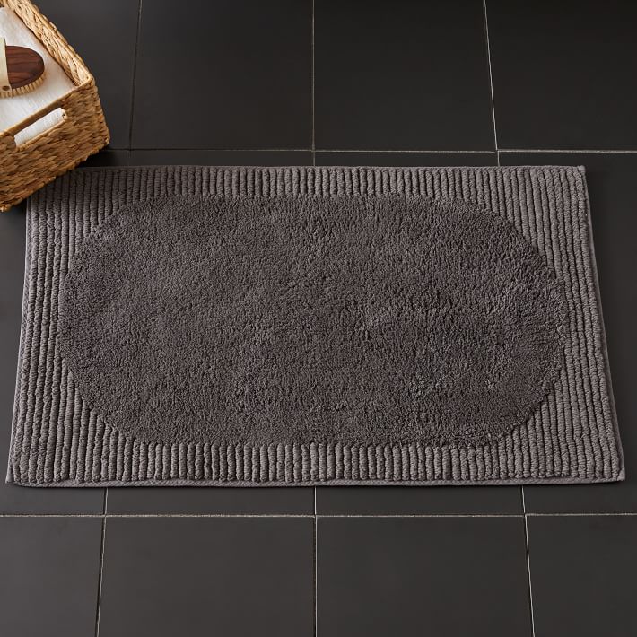 Plush Border Bath Mat