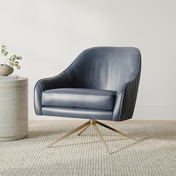 West elm swivel leather chair new arrivals