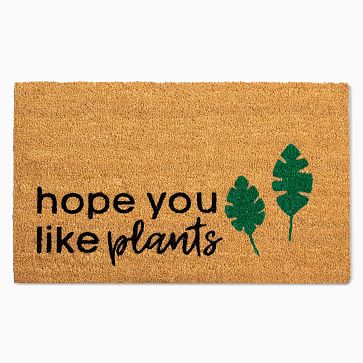 Nickel Designs Hand-Painted Doormat - Modern Trees