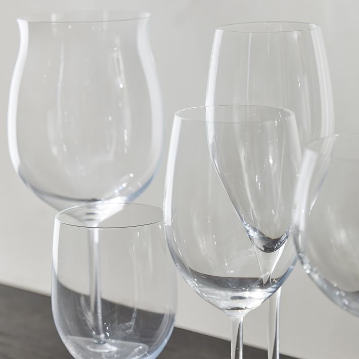 Nude Glass Pure White Wine Glasses Set of 4