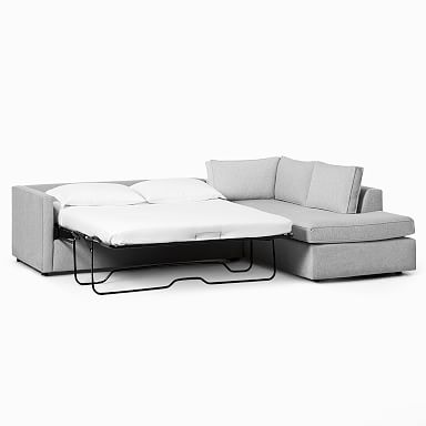 Sectional with pull out deals queen bed