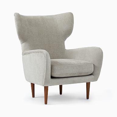 West elm wingback discount chair