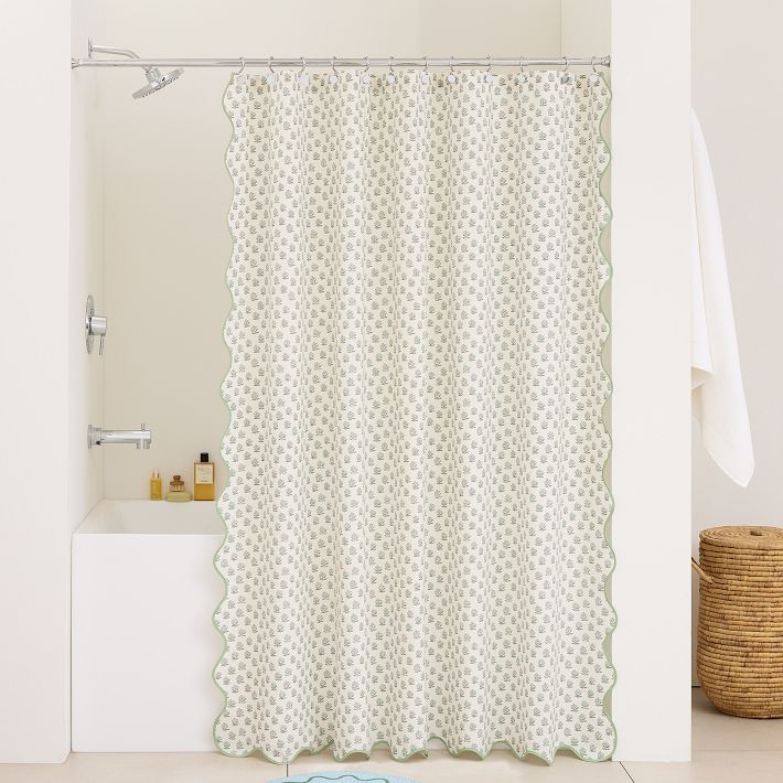 Water's Edge Seashell Shower Curtain Hooks Bathroom Beach Shell Decor Set  of 12