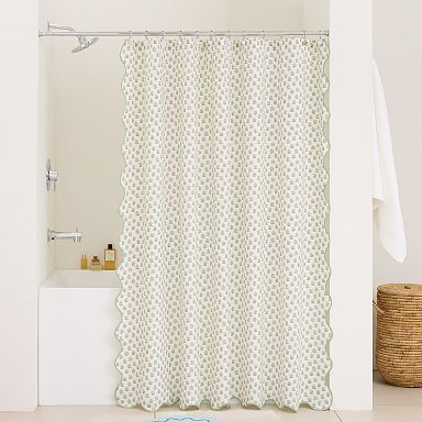 JOYMIN Floral Shower Curtain Set with Snap-in Fabric India