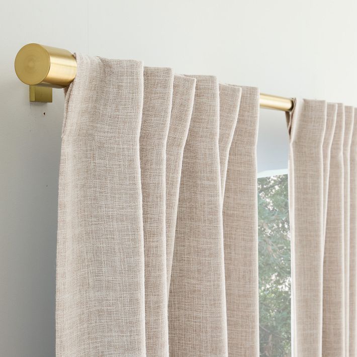 Crossweave Blackout Curtain | West Elm