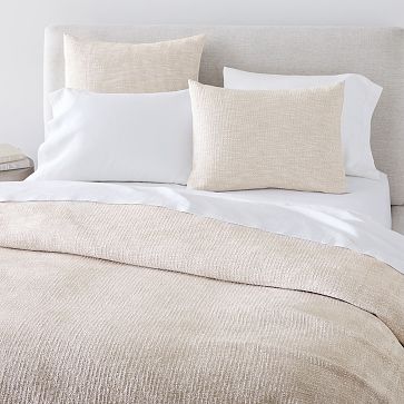 Chunky Cotton Texture Duvet Cover & Shams | West Elm