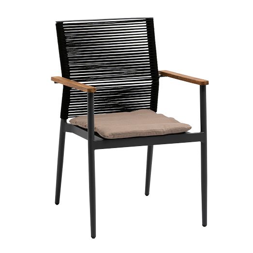 Elm 2) of (Set Outdoor Rope-Wrapped | West Chair Dining
