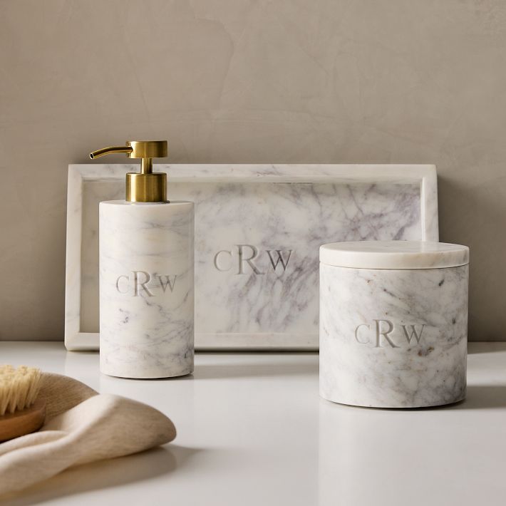 Amalfi Marble Bath Accessories