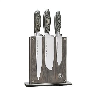 Schmidt Brothers Jet Black 7-Piece Knife Block Set