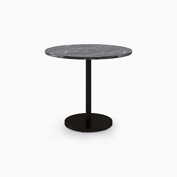 Orbit Faux Marble Restaurant Table - Round | West Elm