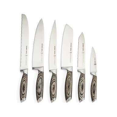 Schmidt Brothers Cutlery Bonded Ash 7-Piece Knife Block Set