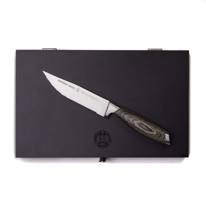 Schmidt Brothers Cutlery Jet Black 4-Piece Steak Knife Set