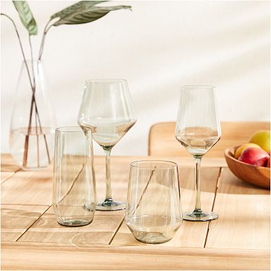 Acrylic Beach Life Wine Glasses 