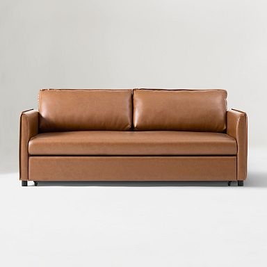 Faux Leather Sleeper Sofas West Elm