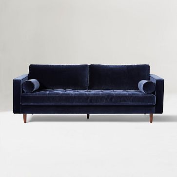 Sofa Topper in Grass Velvet