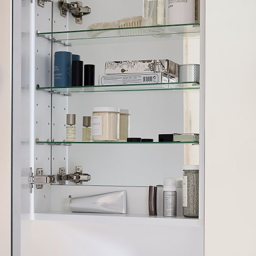 Frameless Seamless Double Wide Medicine Cabinet | West Elm