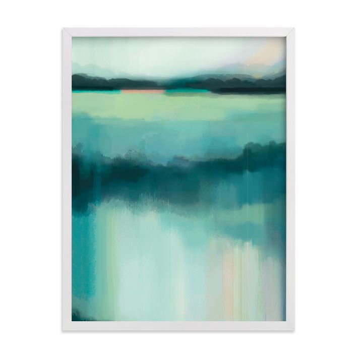 Blue Lagoon Framed Wall Art by Minted for West Elm