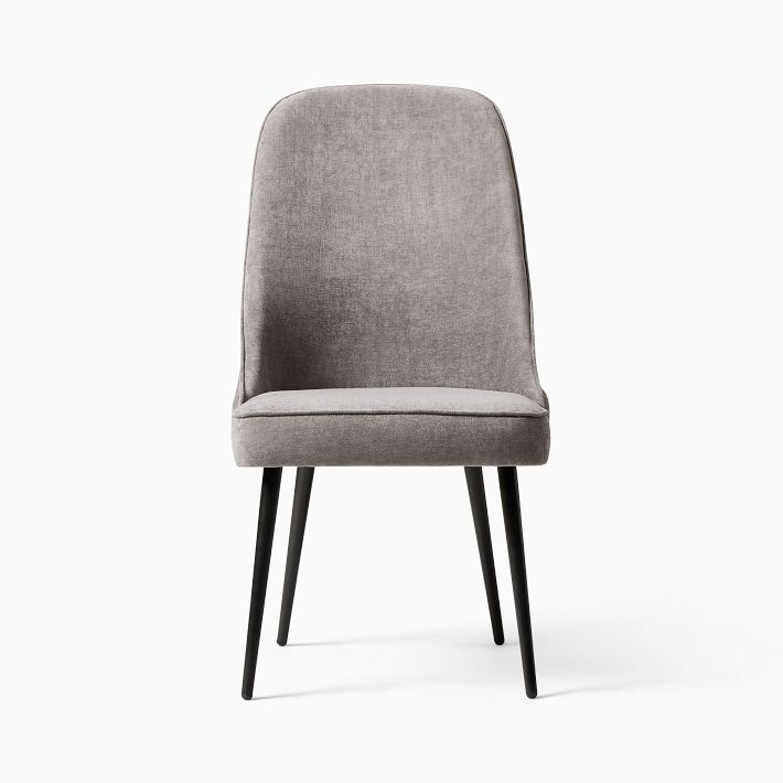 MidCentury HighBack Dining Chair Metal Legs West Elm
