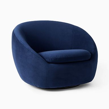 West elm blue chair new arrivals