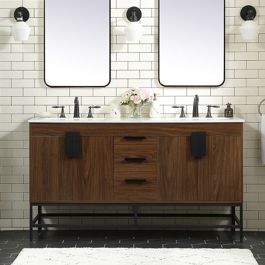 Bradshaw Double Bathroom Vanity, 60" | West Elm