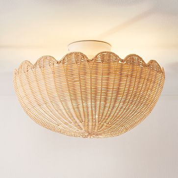 West elm shop rattan light