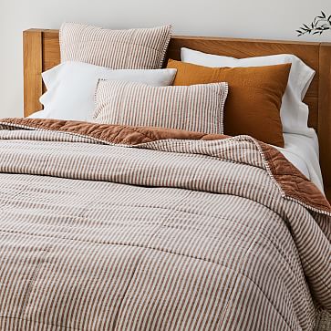 European Flax Linen Classic Stripe Quilt Cover & Pillowcases