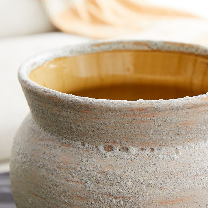 Small Ceramic Rustic Artisan Vase - Threshold™