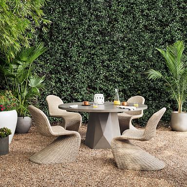 West elm concrete on sale table outdoor