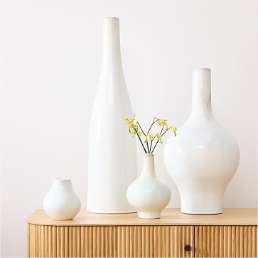 Pure White Ceramic Vases