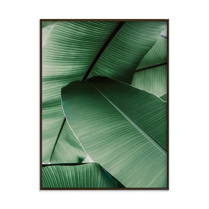 Tropical Leaves Framed Wall Art by Minted for West Elm