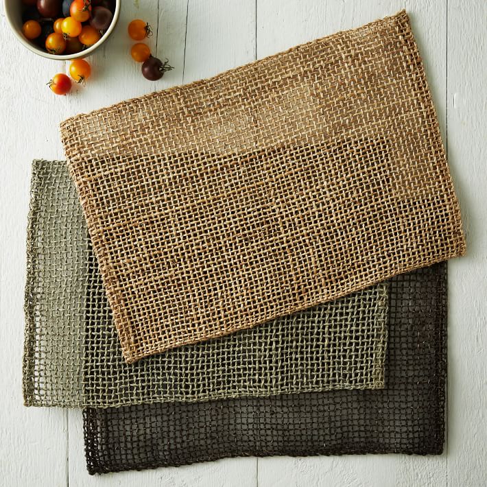 Fishnet Woven Placemats (Set of 2)