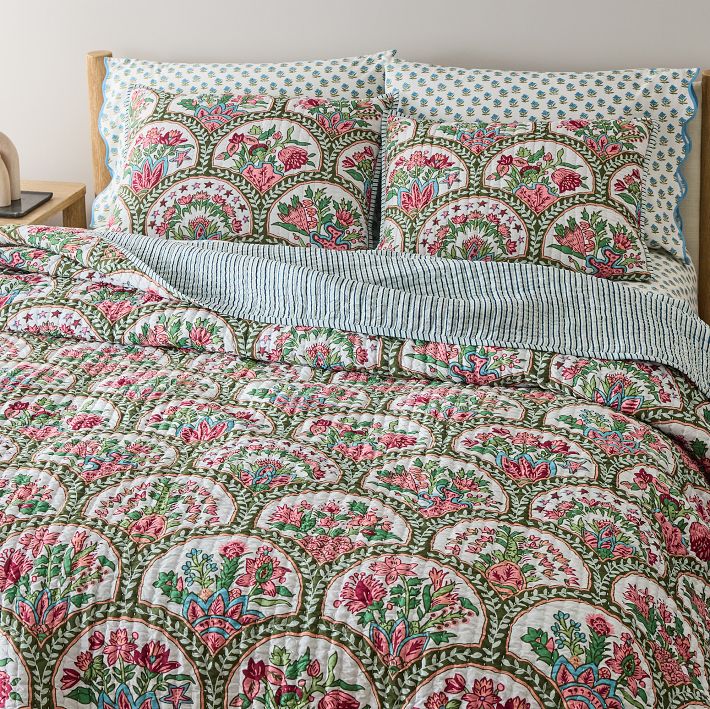 RHODE Mushroom Reversible Quilt & Shams