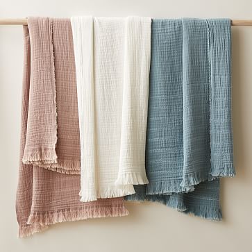 Dreamy Gauze Throw West Elm