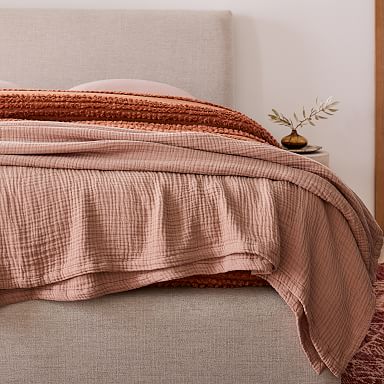 West elm ribbed online blanket