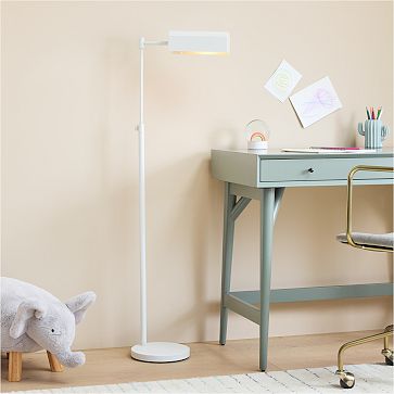 OttLite Extended Reach Floor Lamp, White